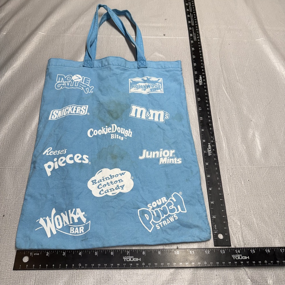 Movie Gallery Hollywood Video Vintage Candy Tote Bag Blue - Picture 7 of 9